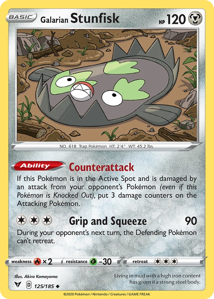 Galarian Stunfisk 125 Vivid Voltage