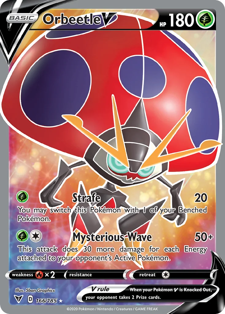 Orbeetle V (Full Art) 166 Vivid Voltage