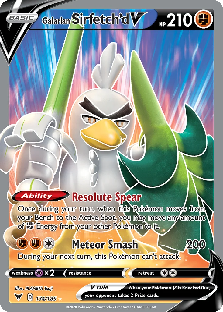 Galarian Sirfetch'd V (Full Art) 174 Vivid Voltage