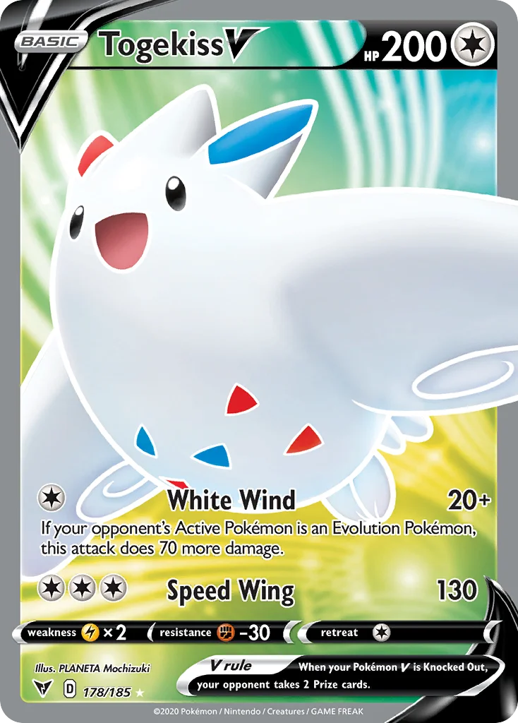 Togekiss V (Full Art) 178 Vivid Voltage