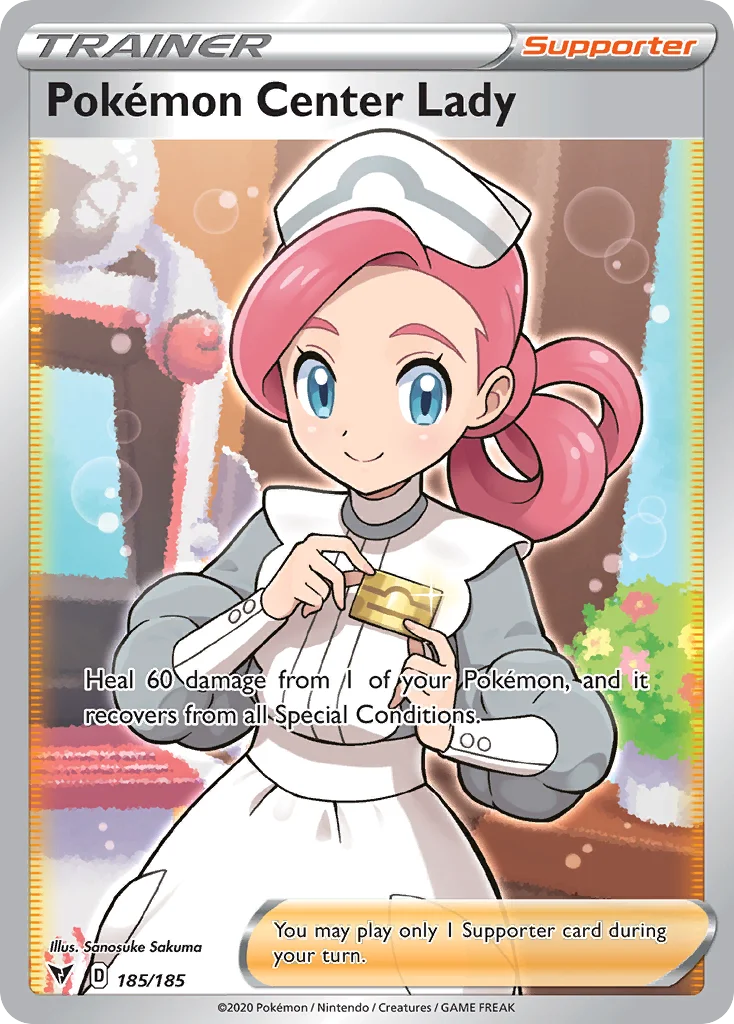 Pokemon Center Lady (Full Art) 185