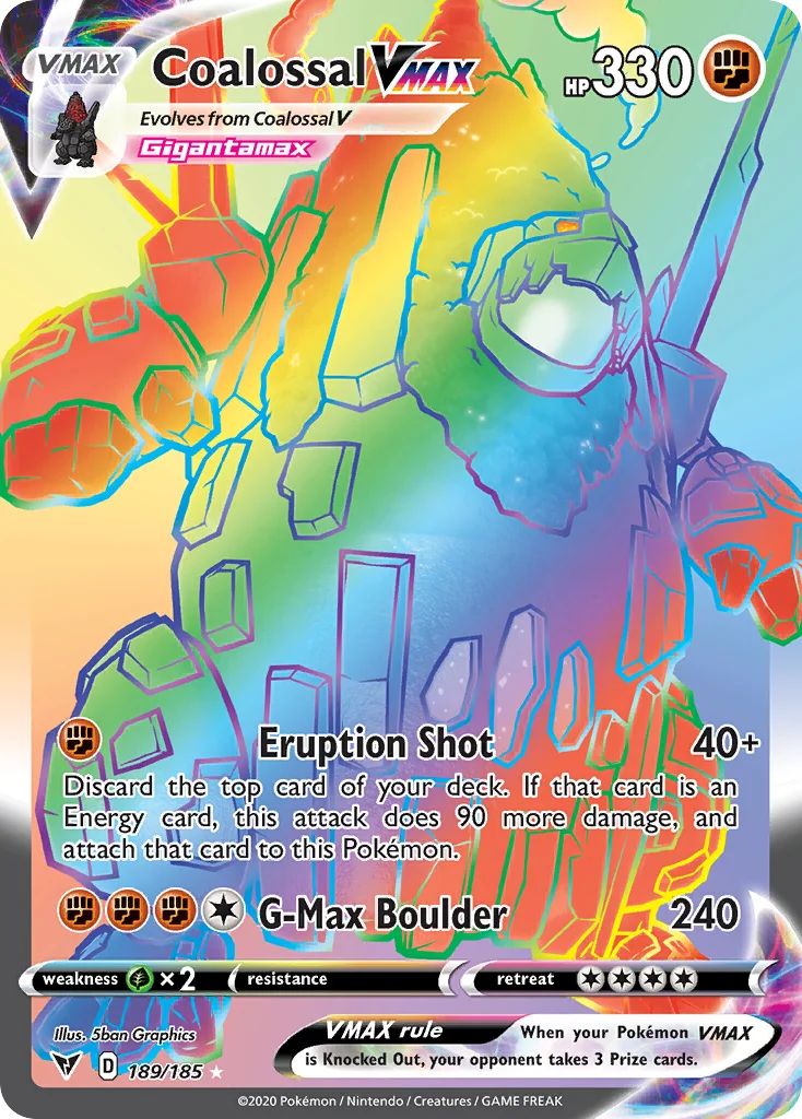Coalossal VMAX (Secret) 189 Vivid Voltage