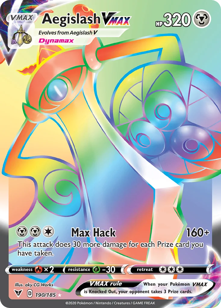 Aegislash VMAX (Secret) 190 Vivid Voltage