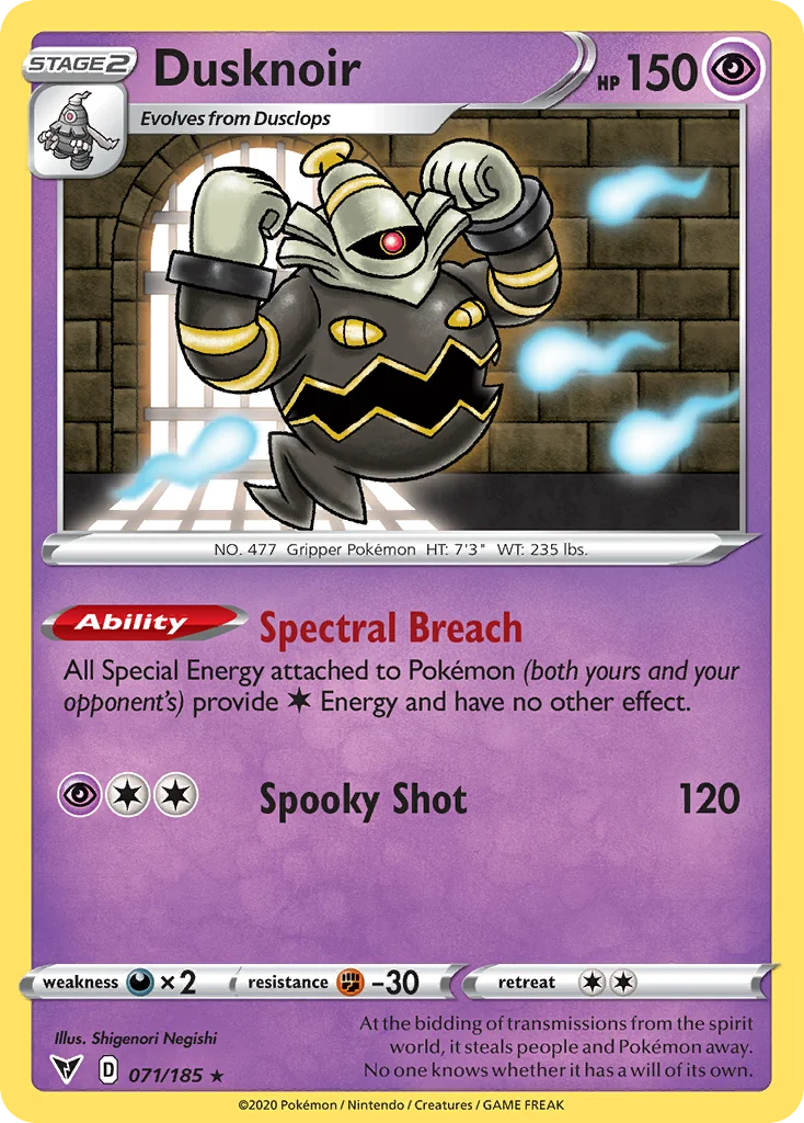 Dusknoir 071 Vivid Voltage