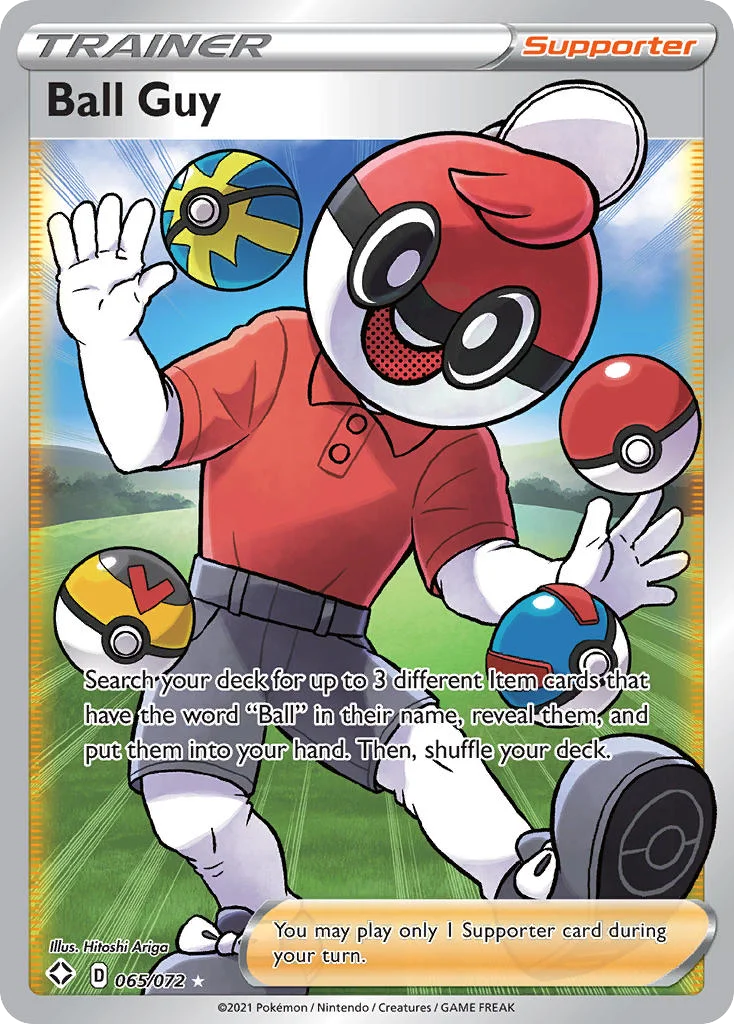 Ball Guy 065 Shining Fates Pokemon Card