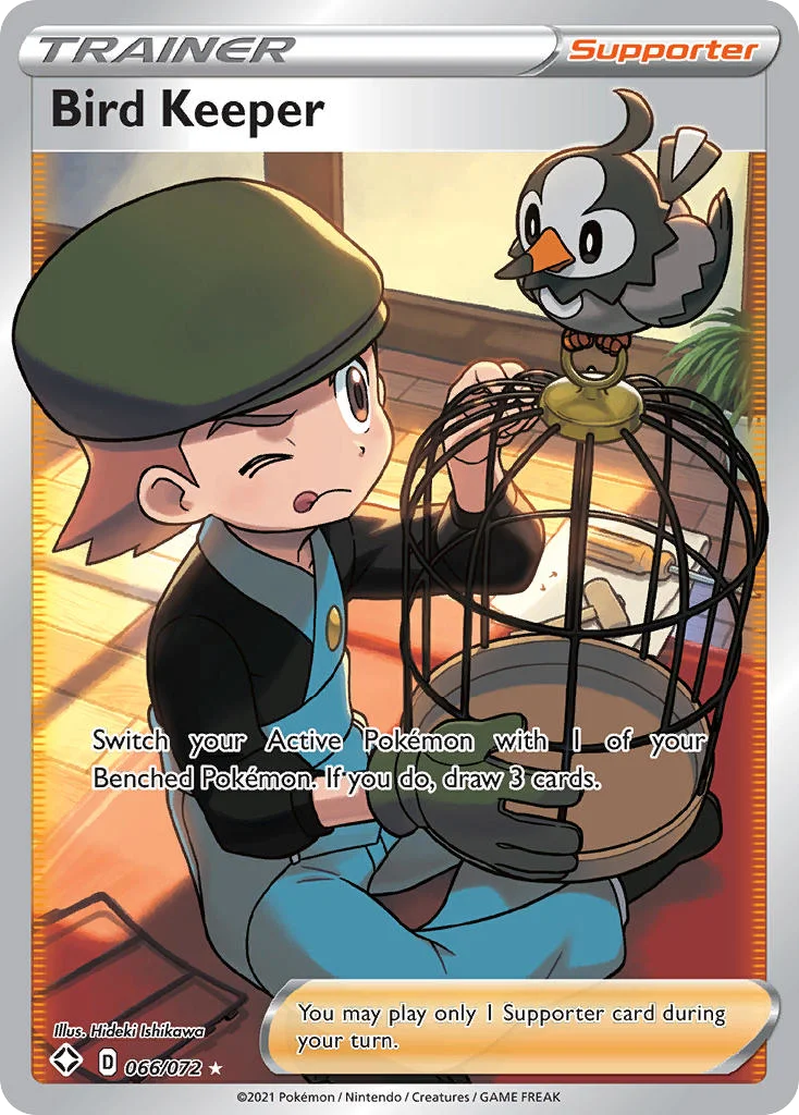 Bird Keeper 066 Shining Fates Pokemon Card