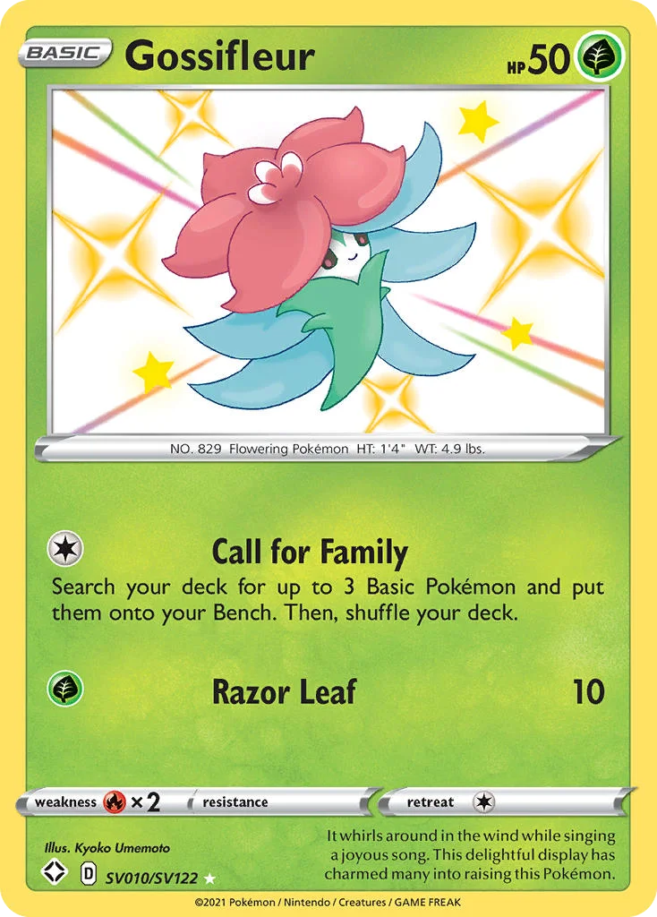 Gossifleur SV010 Shining Fates Pokemon Card