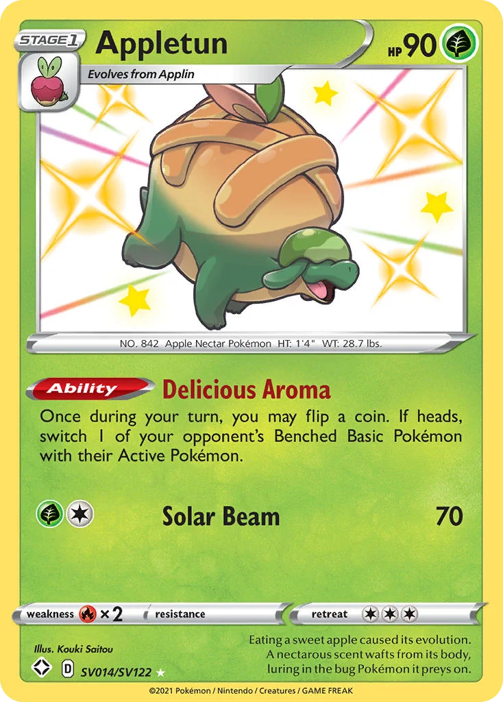 Appletun SV014 Shining Fates Pokemon Card