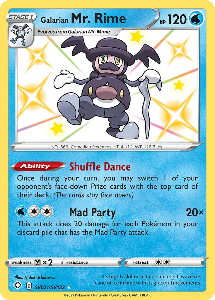 Galarian Mr. Rime SV021 Shining Fates Pokemon Card