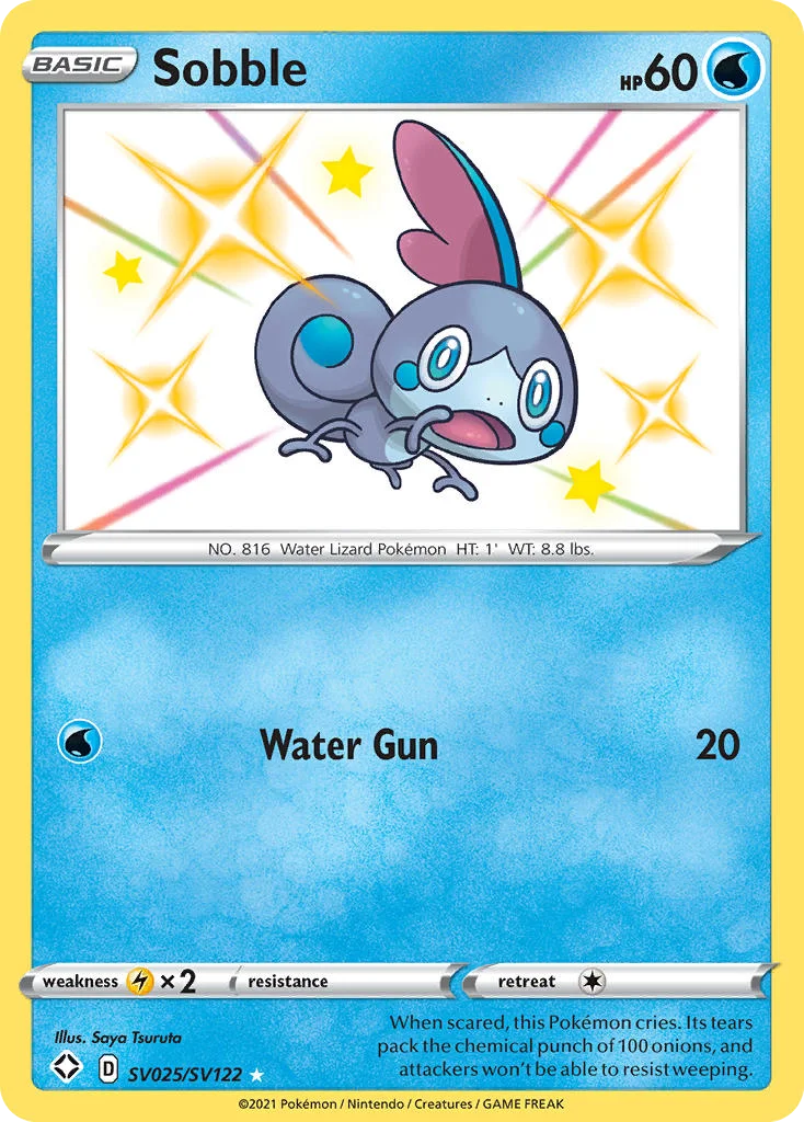 Sobble SV025 Shining Fates Pokemon Card