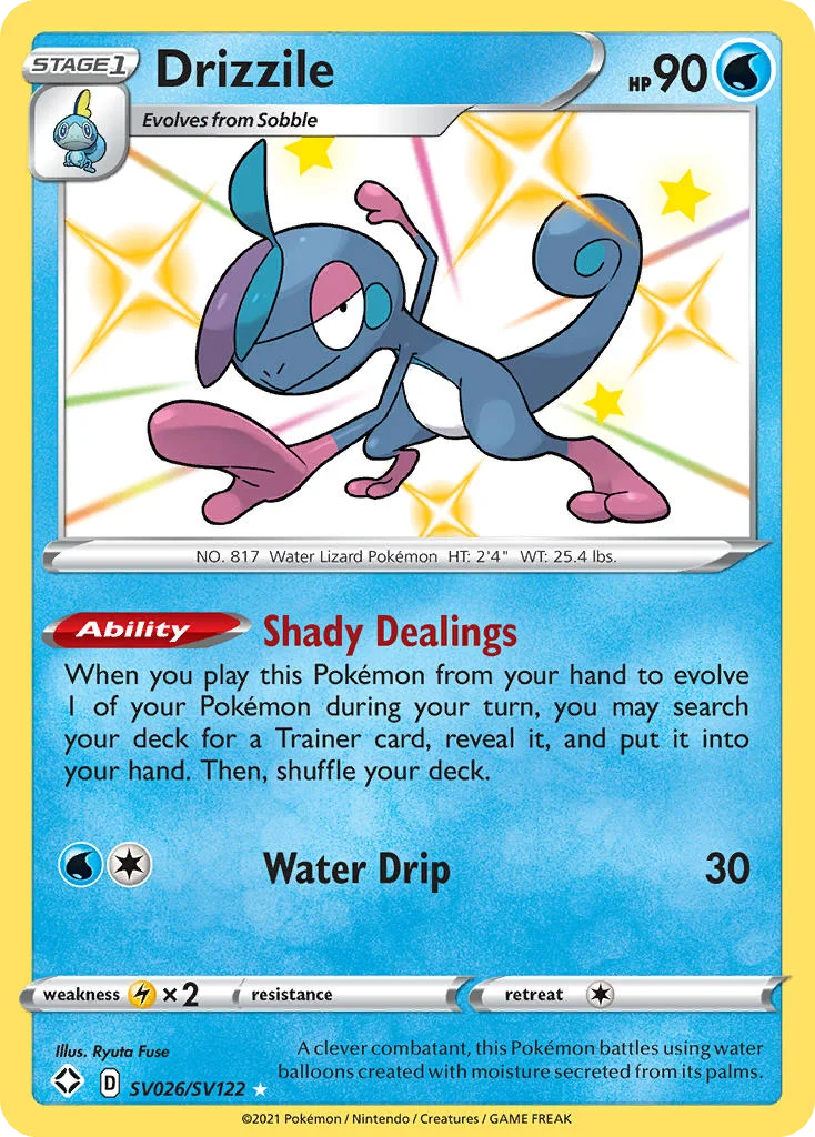 Drizzile SV026 Shining Fates Pokemon Card
