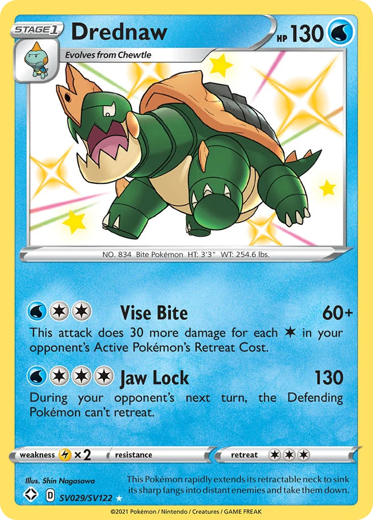 Drednaw SV029 Shining Fates Pokemon Card