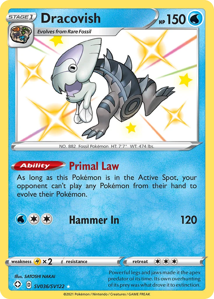 Dracovish SV036 Shining Fates Pokemon Card