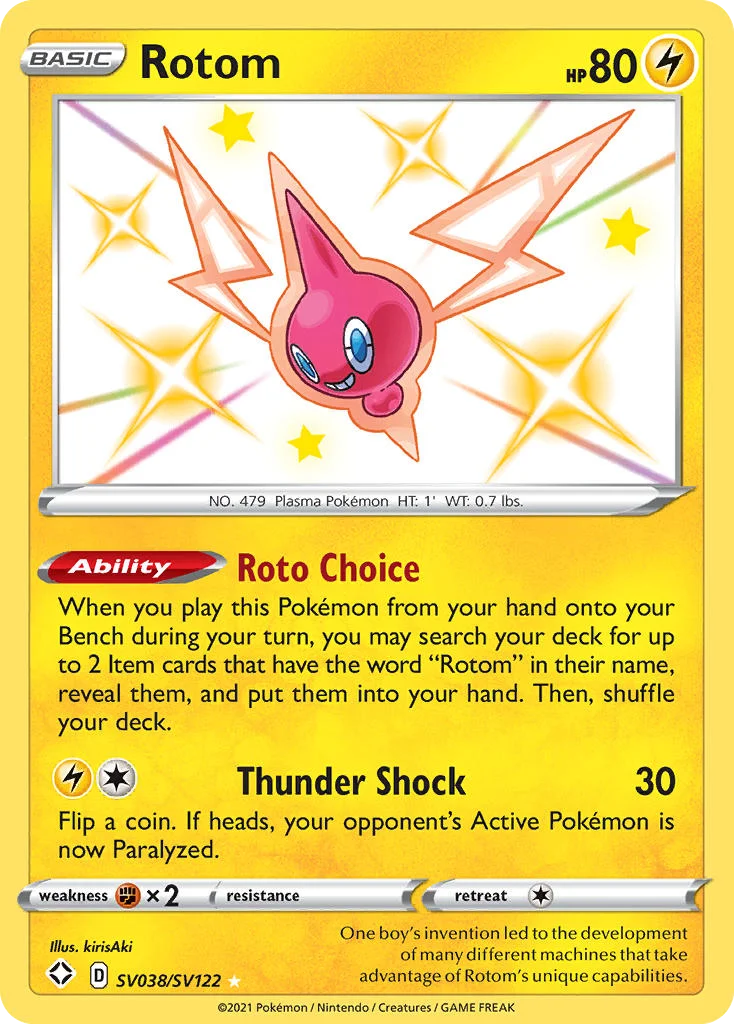 Rotom SV038 Shining Fates Pokemon Card