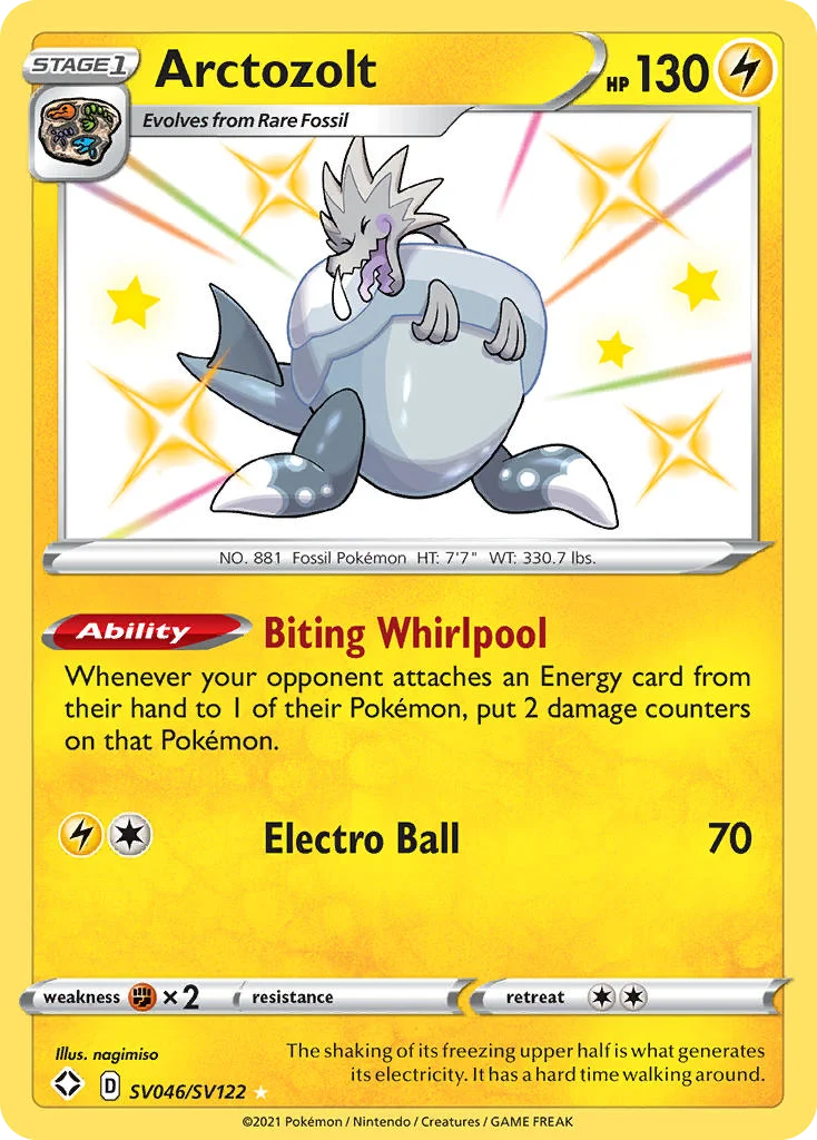 Arctozolt SV046 Shining Fates Pokemon Card