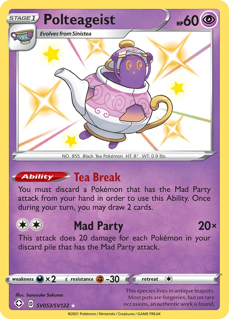 Polteageist SV053 Shining Fates Pokemon Card
