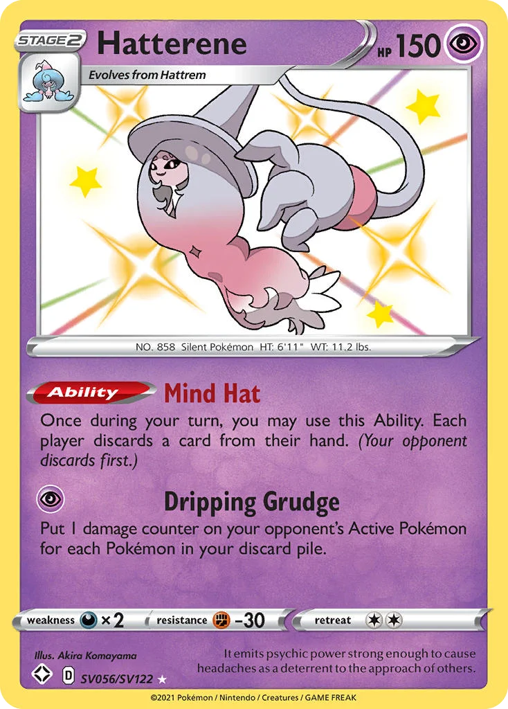 Hatterene SV056 Shining Fates Pokemon Card