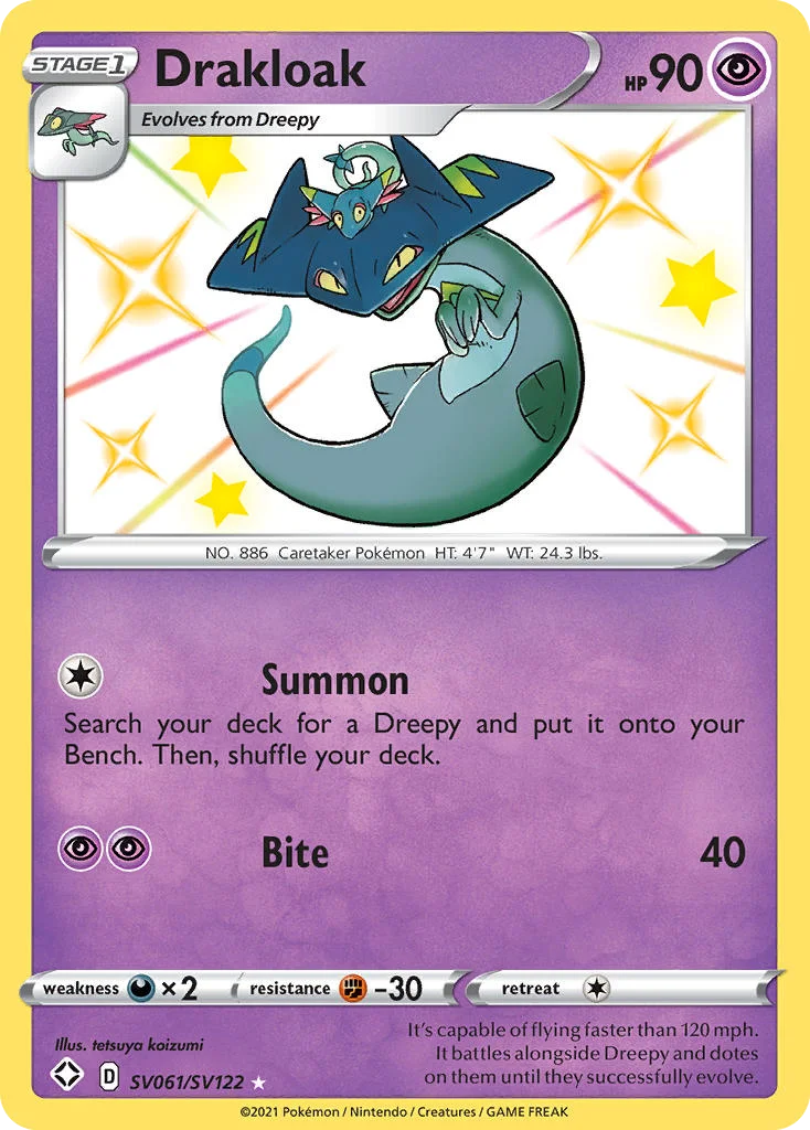 Drakloak SV061 Shining Fates Pokemon Card