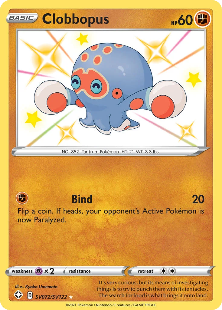Clobbopus SV072 Shining Fates Pokemon Card