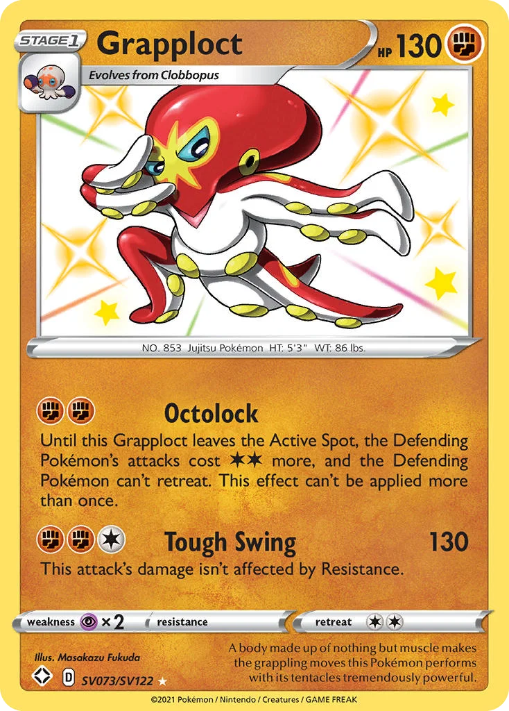 Grapploct SV073 Shining Fates Pokemon Card