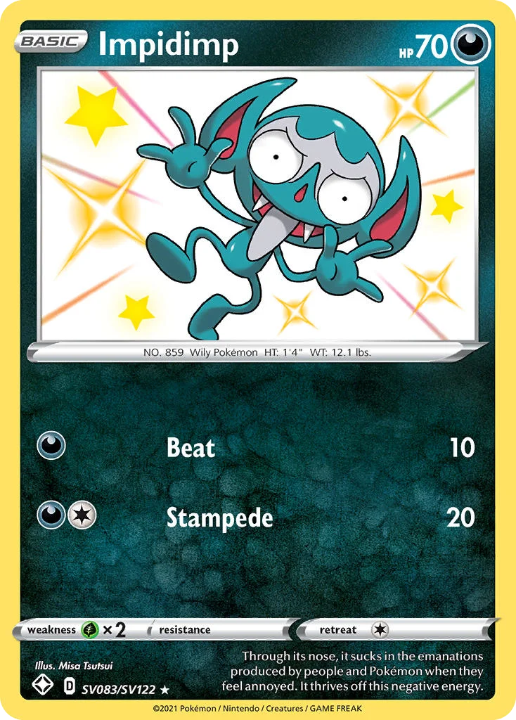Impidimp SV083 Shining Fates Pokemon Card