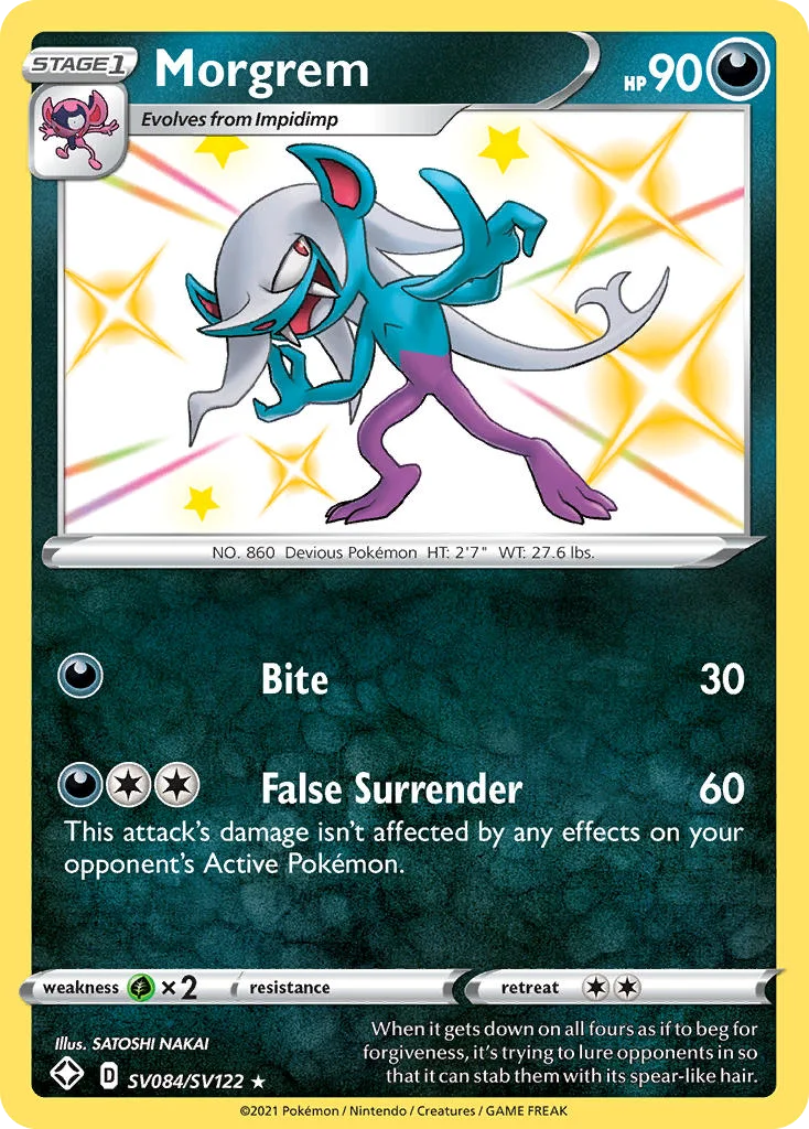 Morgrem SV084 Shining Fates Pokemon Card