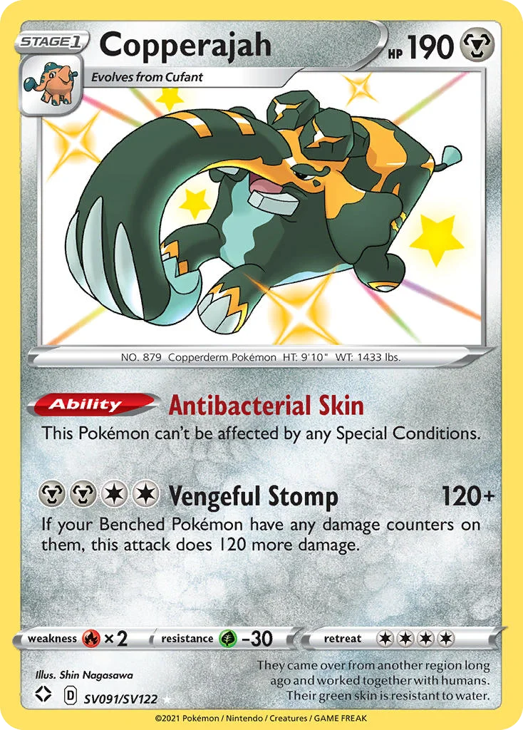 Copperajah SV091 Shining Fates Pokemon Card