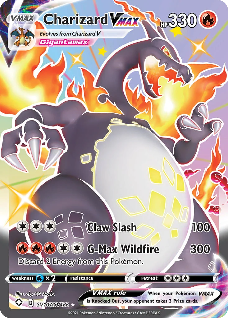 Charizard VMAX SV107 Shining Fates Pokemon Card