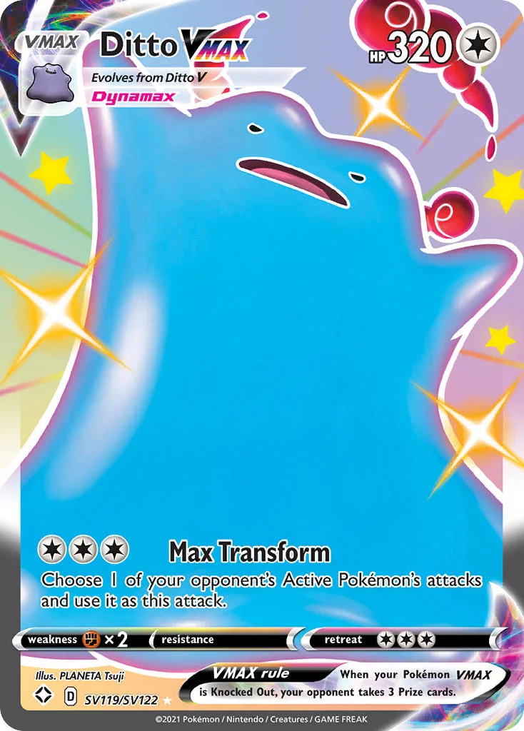 Ditto VMAX SV119 Shining Fates Pokemon Card
