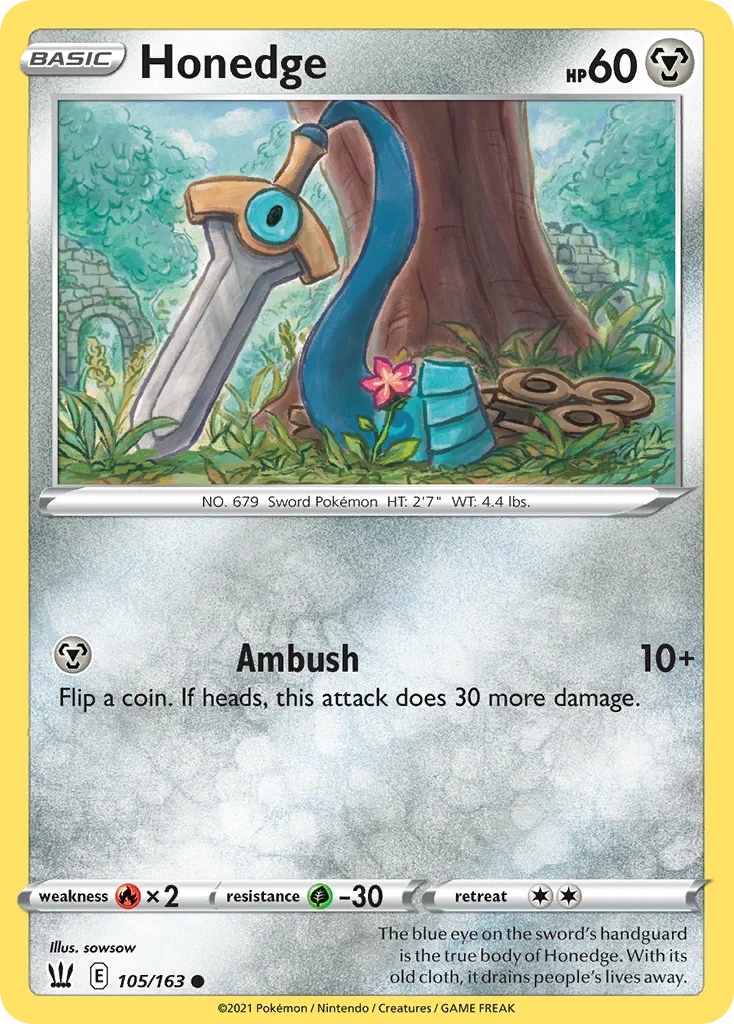 Honedge 105 Battle Styles