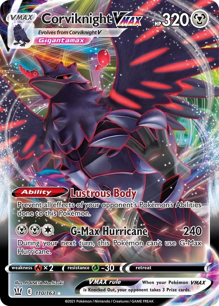 Corviknight VMAX 110 Battle Styles