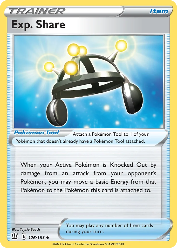 Exp. Share 126 Battle Styles
