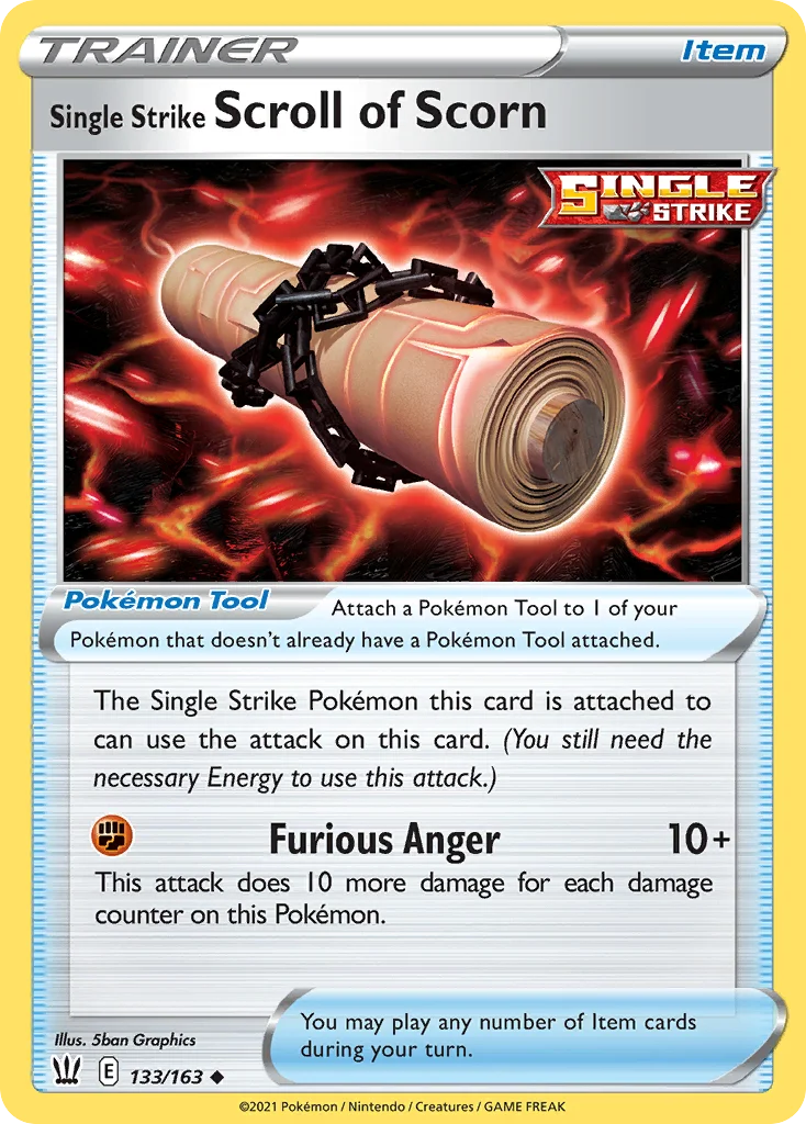 Single Strike Scroll of Scorn 133 Battle Styles
