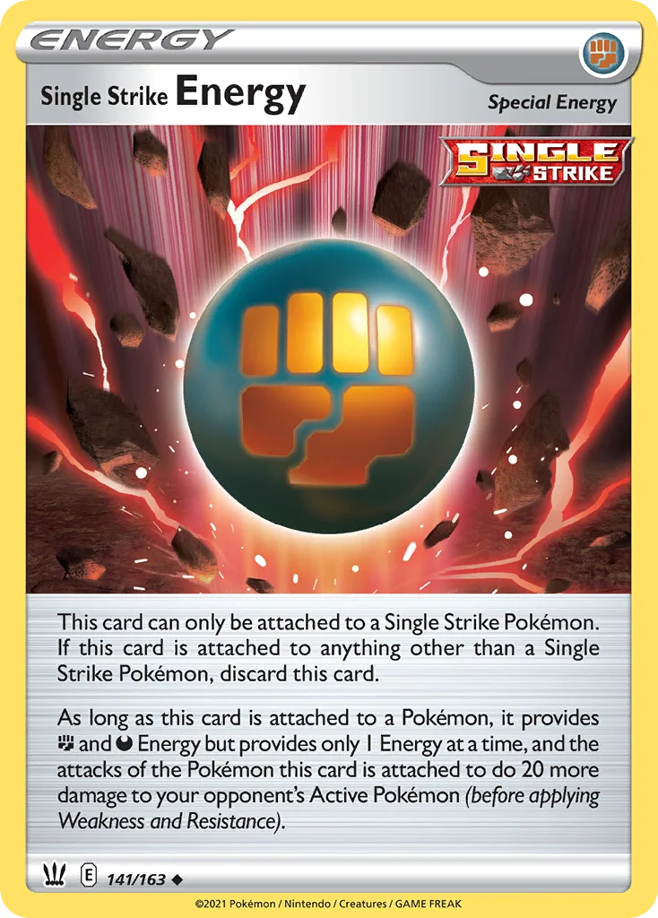 Single Strike Energy 141 Battle Styles