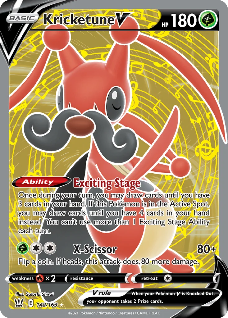 Kricketune V (Full Art) 142 Battle Styles