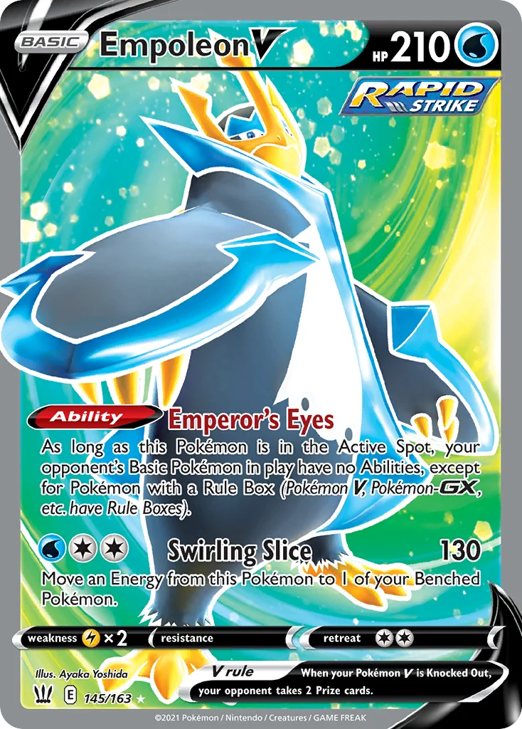 Empoleon V (Full Art) 145 Battle Styles