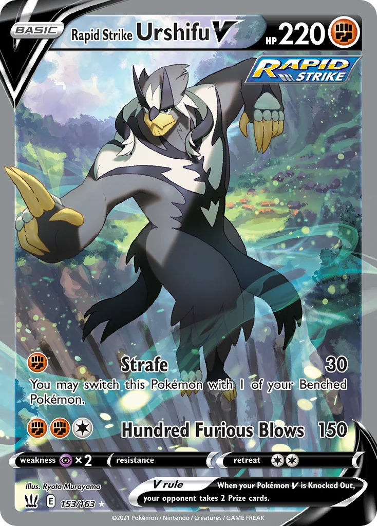Rapid Strike Urshifu V (Alternate Full Art) 153 Battle Styles