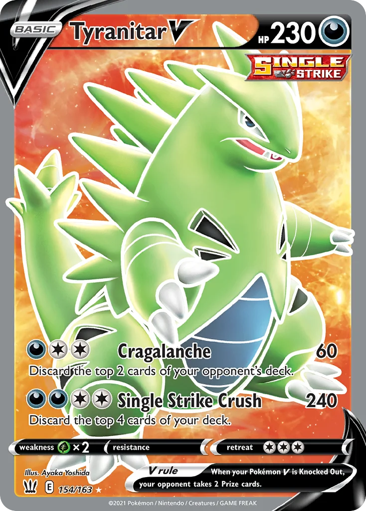 Tyranitar V (Full Art) 154 Battle Styles