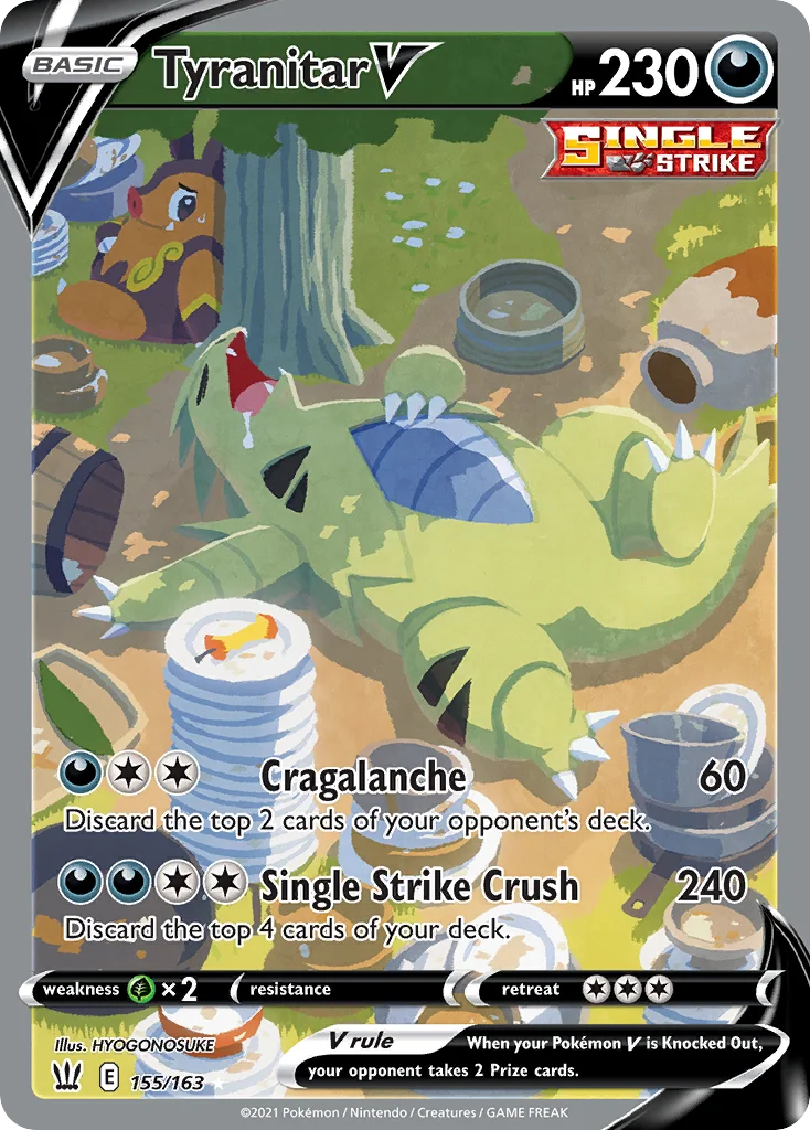 Tyranitar V (Alternate Full Art) 155