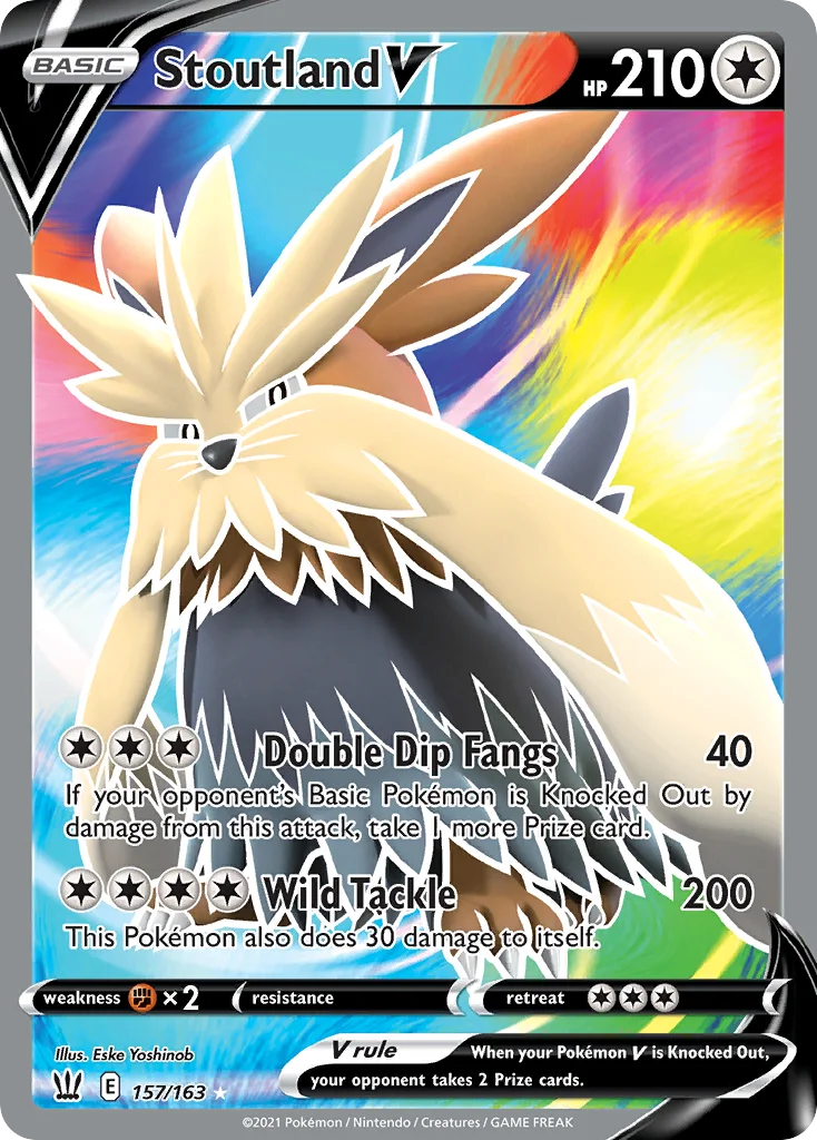 Stoutland V (Full Art) 157 Battle Styles