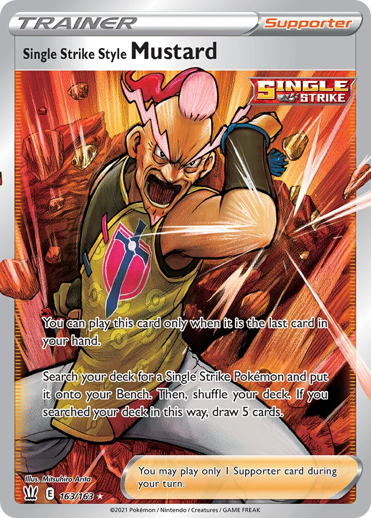 Single Strike Style Mustard (Full Art) 163 Battle Styles