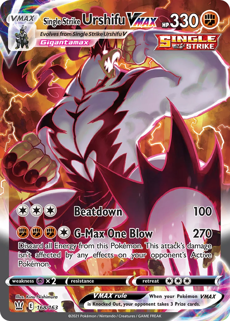Single Strike Urshifu VMAX (Alternate Art Secret) 168