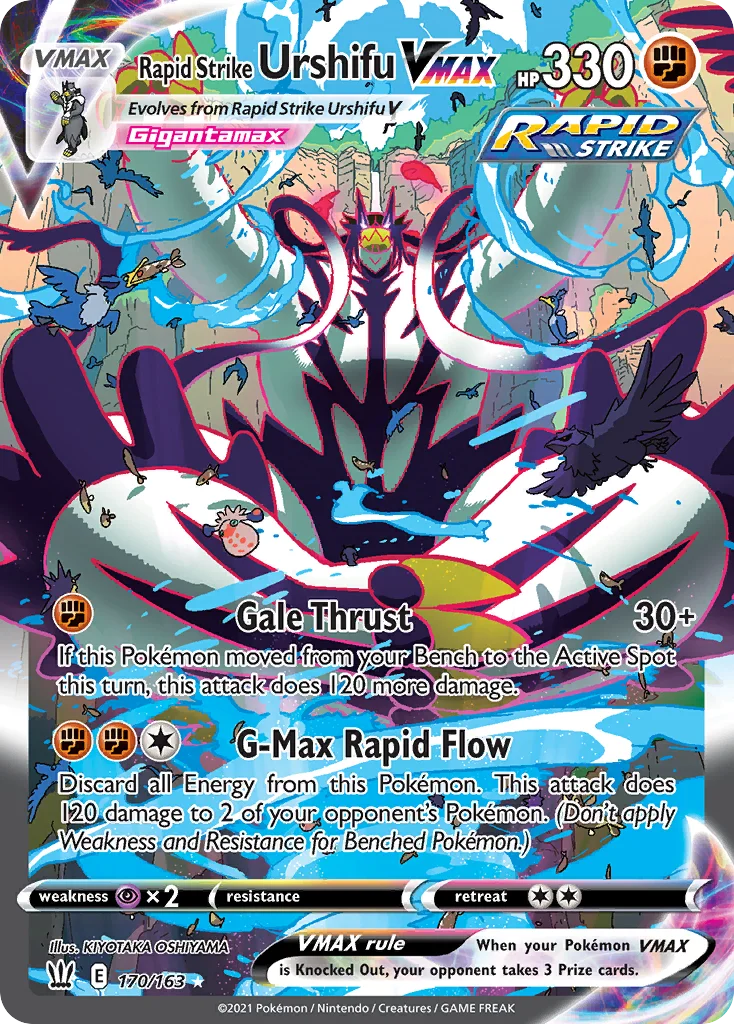 Rapid Strike Urshifu VMAX (Alternate Art Secret) 170