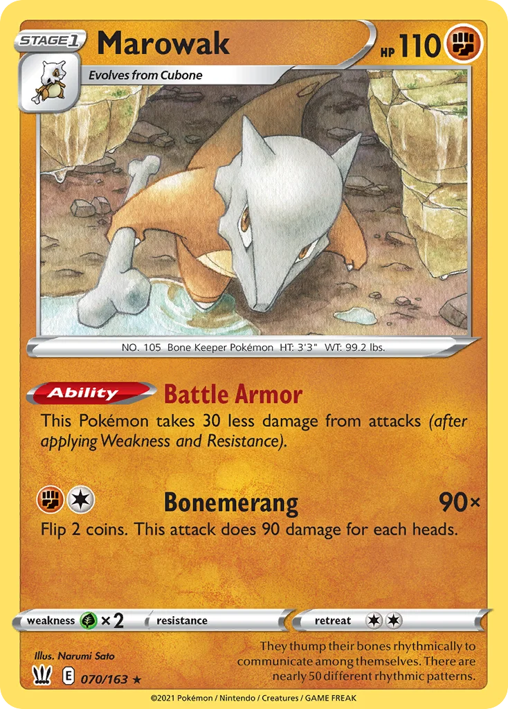 Marowak 070 Battle Styles
