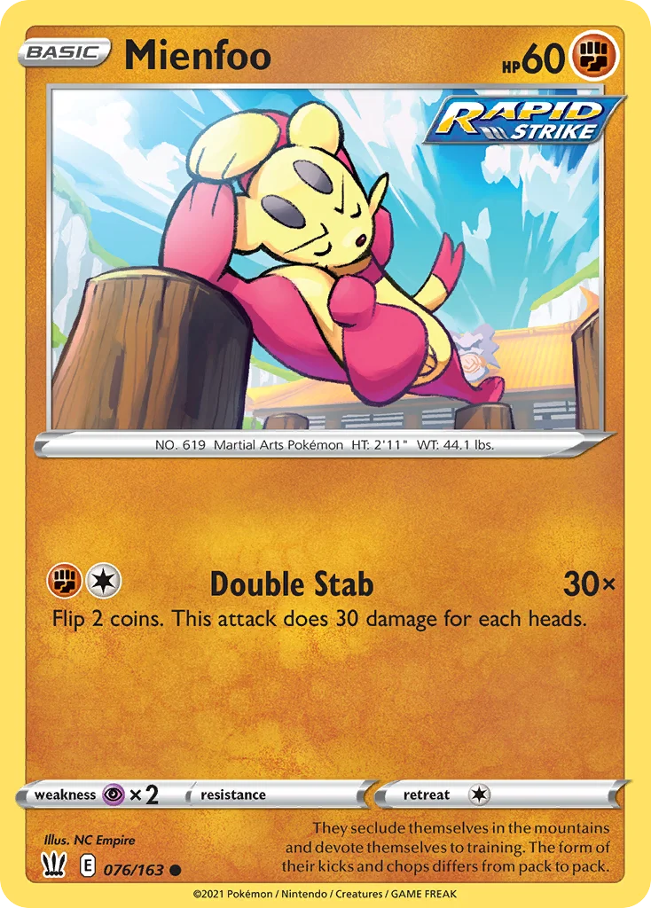 Mienfoo 076 Battle Styles