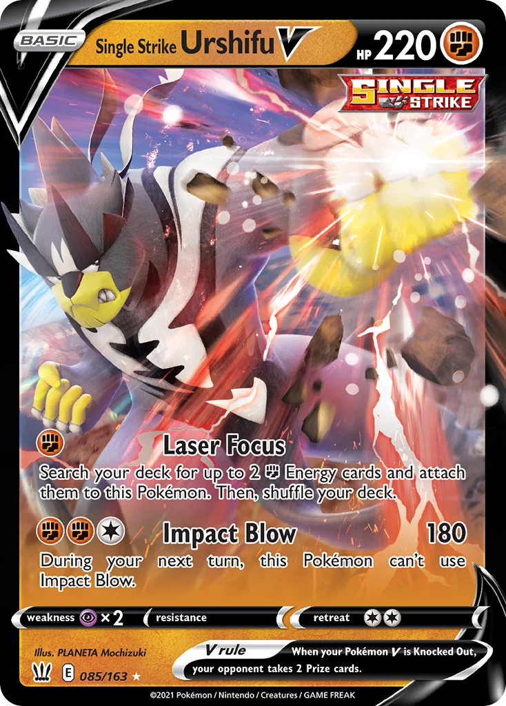 Single Strike Urshifu V 085 Battle Styles