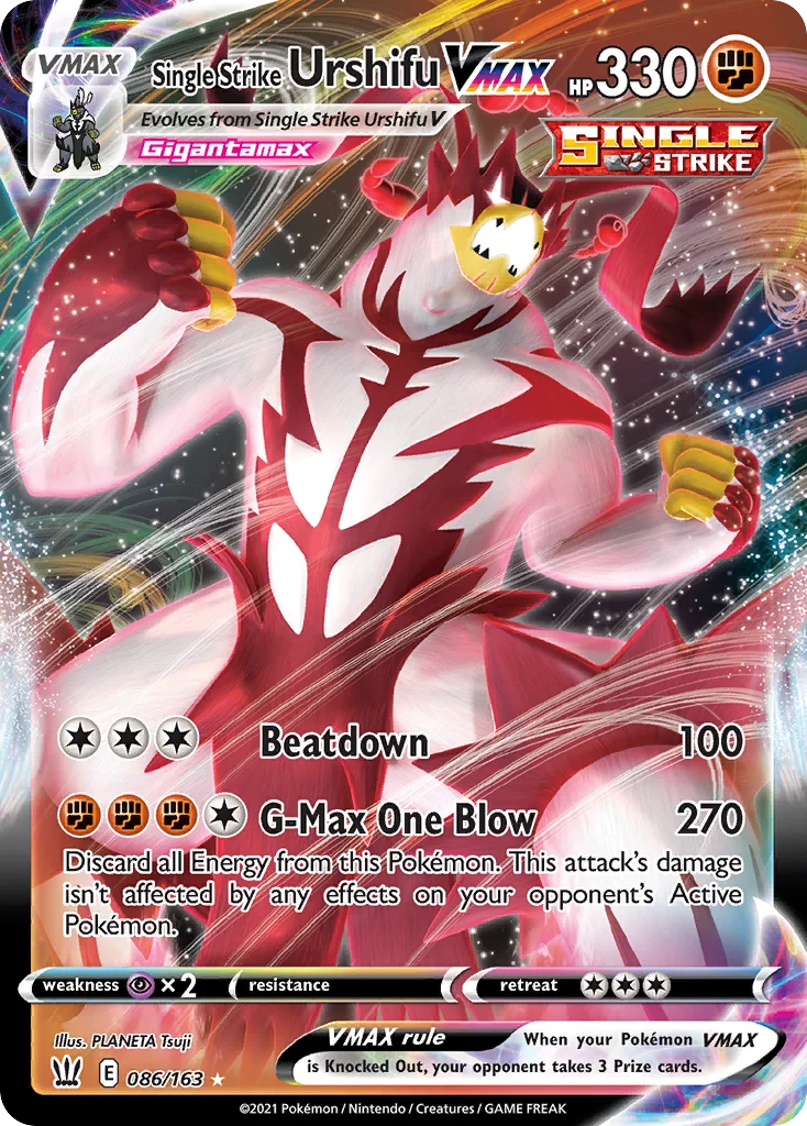 Single Strike Urshifu VMAX 086 Battle Styles