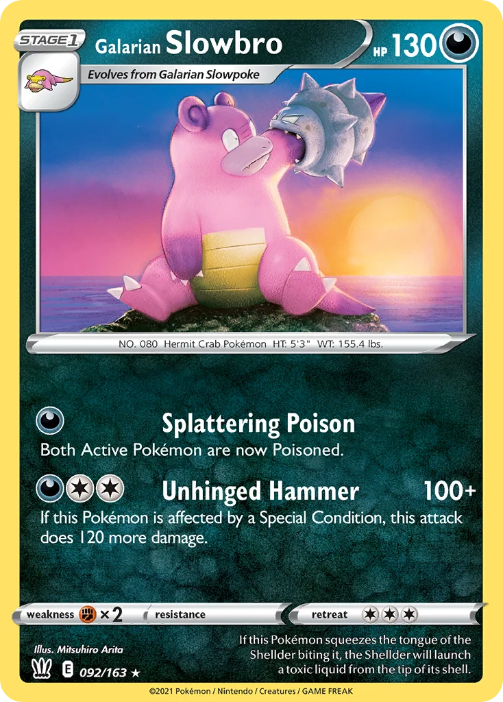 Galarian Slowbro 092 Battle Styles