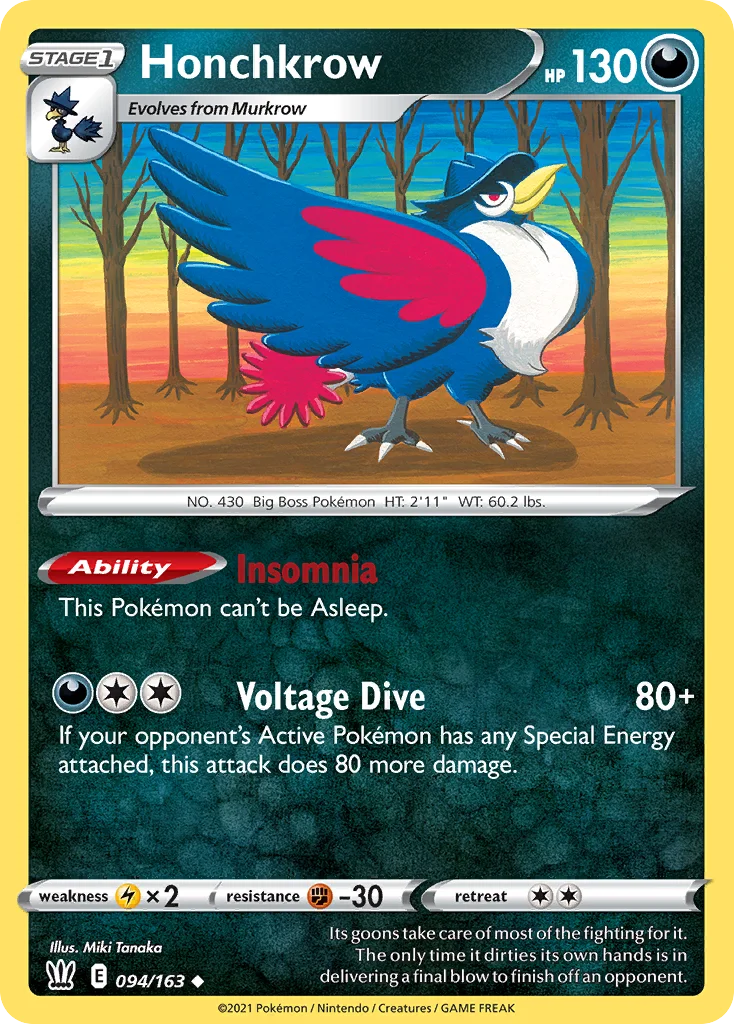 Honchkrow 094 Battle Styles