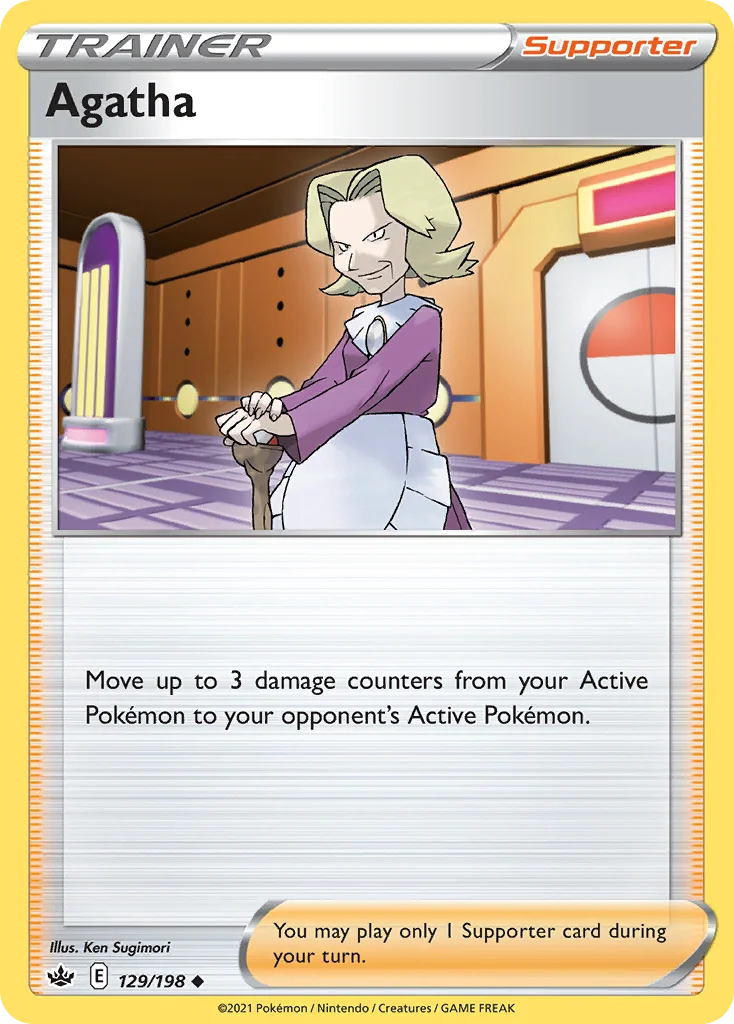 Agatha 129 Chilling Reign Pokemon Card